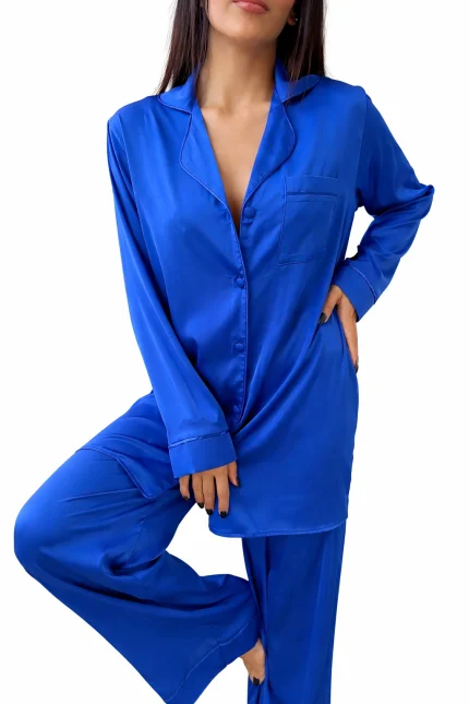 ست لباس خواب Velouré Noire آبي 2